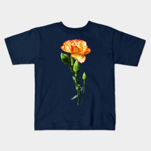 Carnations - One Red-Tipped Yellow Carnation Kids T-Shirt